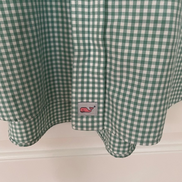 Vineyard Vines Men's Murray Button Down Shirt  XL Mint Green White - Picture 3 of 8